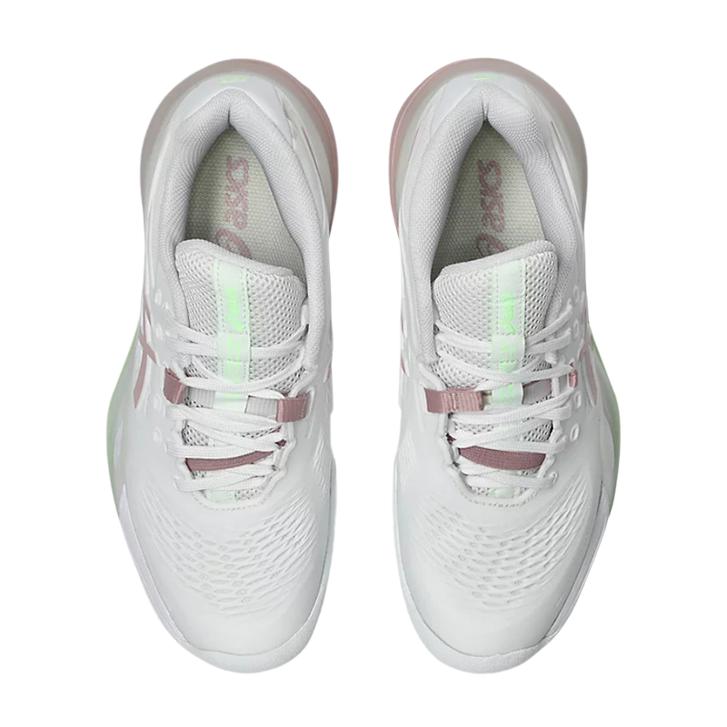 Asics Padelschuhe Gel-Resolution x Clay Weiß/Morganit Damen