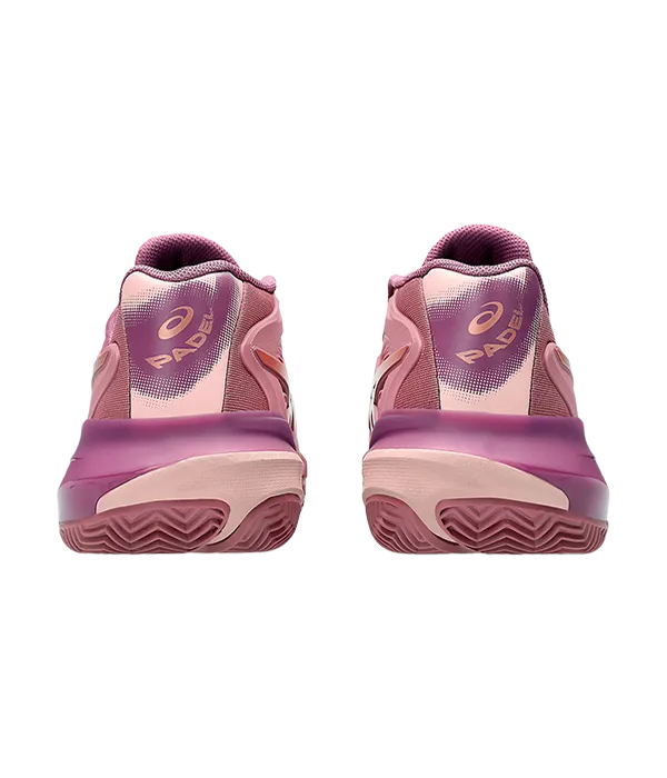 Sapatilhas de padel Asics Gel-Resolution X Padel Feminino Roxo Oxide/Rosa Gold 2025