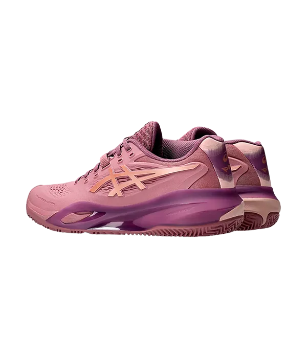 Sapatilhas de padel Asics Gel-Resolution X Padel Feminino Roxo Oxide/Rosa Gold 2025