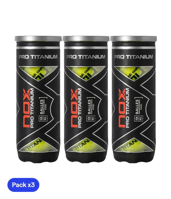 Pelotas NOX Pro Titanium (Pack x3)