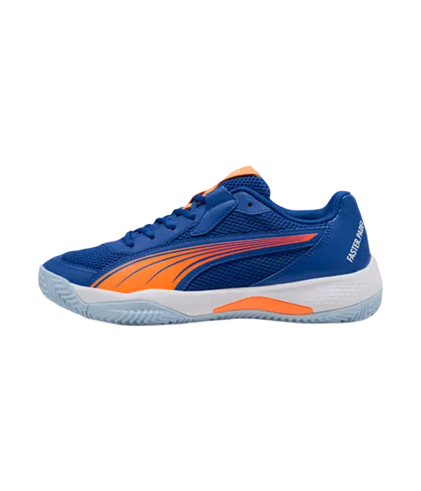 Zapatillas Puma Nova Court Blue Fire/White/Red 2025 Momo Gonzalez