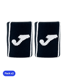 Muñequeras Joma Game Cortas Negro Pack x2