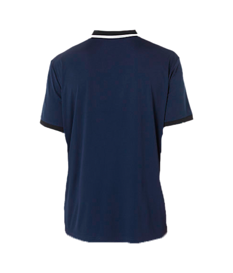 Polo blu/nero di cortesio