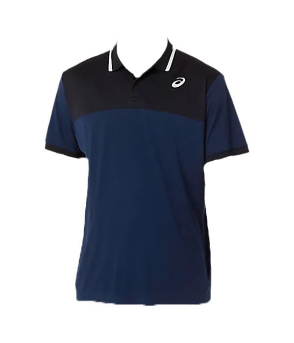 Polo Asics Court Azul/Negro