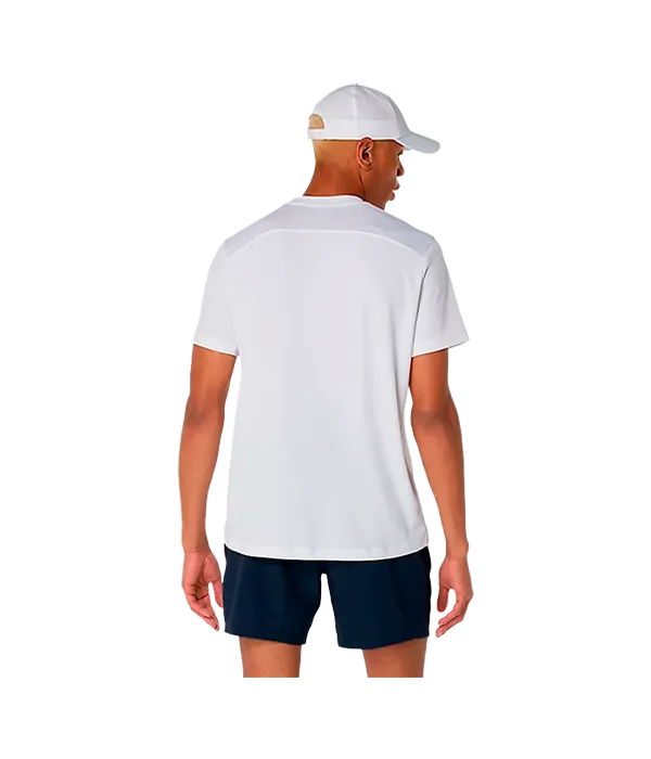 Camiseta Asics Court SS Branco Brilhante 2025
