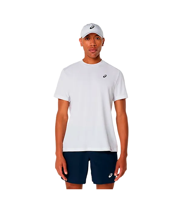 Camiseta Asics Court SS Branco Brilhante 2025
