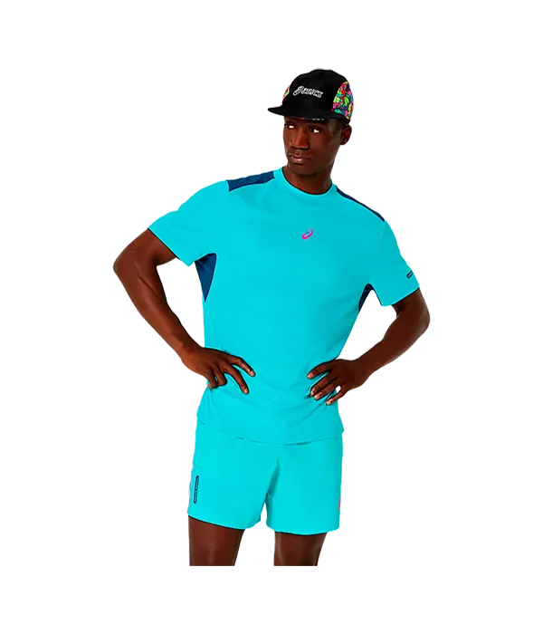 Camiseta Asics Padel Court SS Energy Aqua 2025
