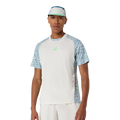 Camiseta Asics Padel Court All Over Print SS Top Cream/Saba Blue 2026