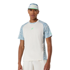 Camiseta Asics Padel Court All Over Print SS Top Cream/Saba Blue 2026