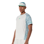 Camiseta Asics Padel Court All Over Print SS Top Cream/Saba Blue 2026