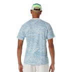 Camiseta Asics Padel Court All Over Print SS Top Cream/Saba Blue 2026