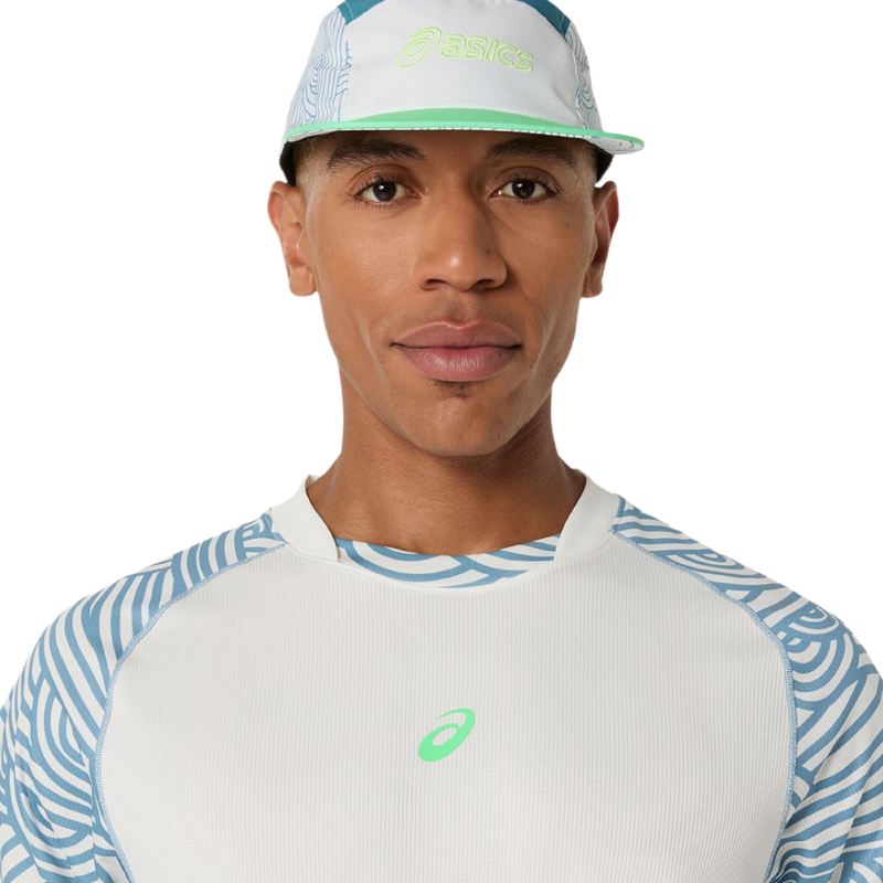 Camiseta Asics Padel Court All Over Print SS Top Cream/Saba Blue 2026