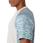 Camiseta Asics Padel Court All Over Print SS Top Cream/Saba Blue 2026