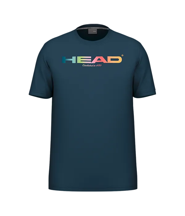 Camiseta Head Rainbow Azul Marino 2025