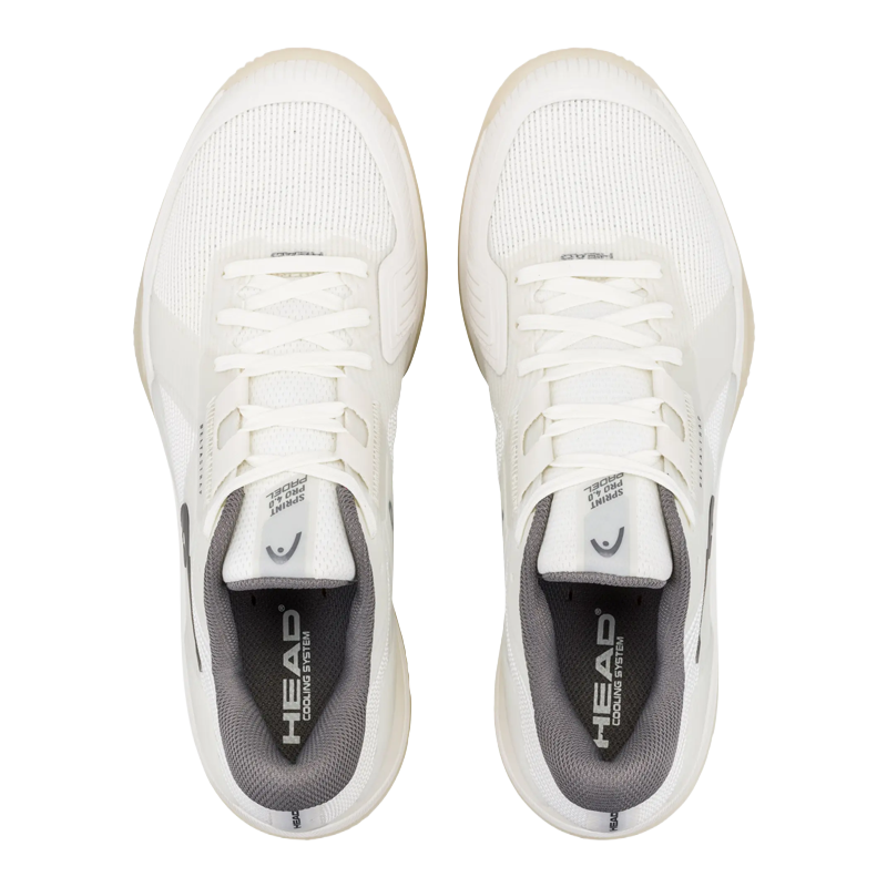 Sapatilhas de padel Head corrida rápida Pro 4.0 Padel Chalk Branco/Dark Cinza 2026