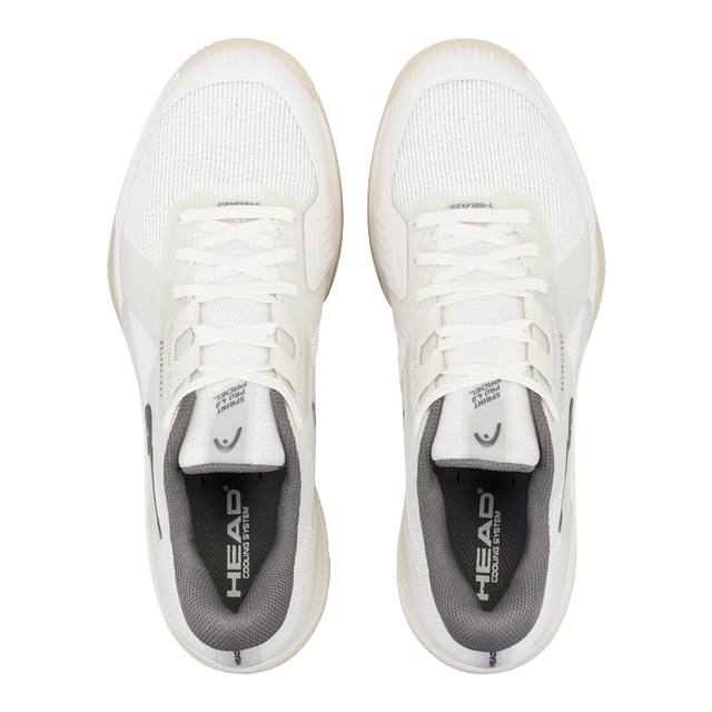 Chaussures HEAD Craie de padel Sprint Pro 4.0 Blanc/Gris foncé