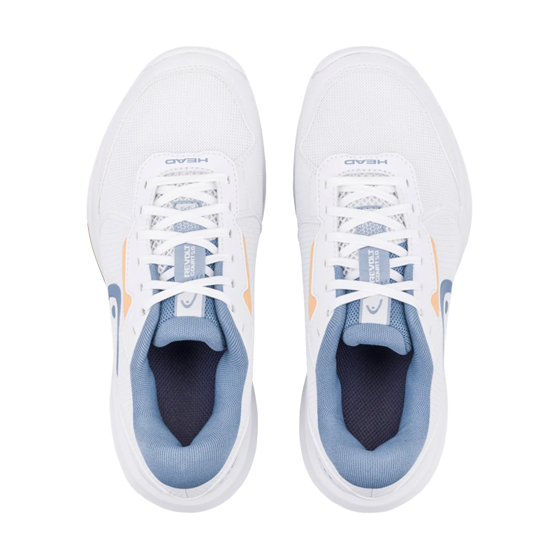 Chaussures de padel HEAD Revolt Court 5.0 Blanc/Jean 2026