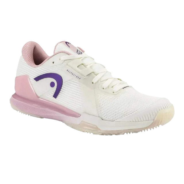 Chaussures HEAD Sprint Pro 4.0 Padel Chalk Blanc/Rose Anglaise Femme