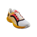 Sapatilhas de padel Wilson Hurakn Pro Branco/OldGold/Fiery 2023