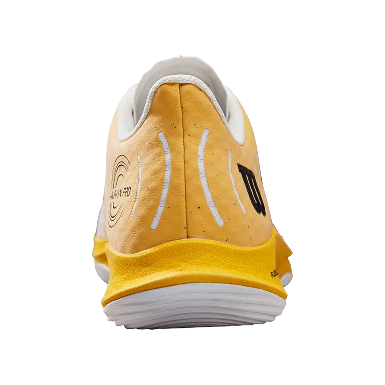 Sapatilhas de padel Wilson Hurakn Pro Branco/OldGold/Fiery 2023