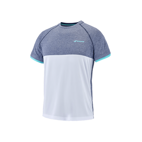 Babolat Play Crew Neck Tee White/Blue