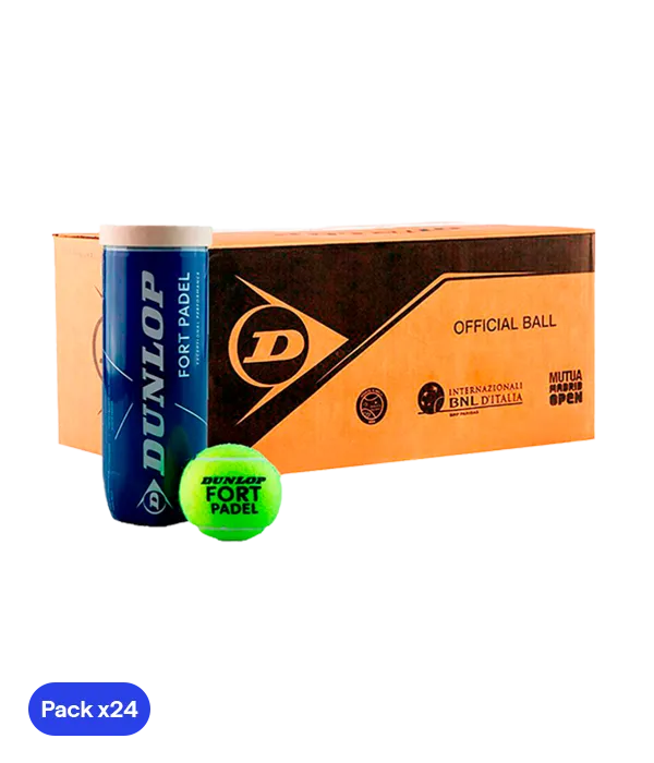 Cajón Pelotas Dunlop Fort Padel (Pack x24)