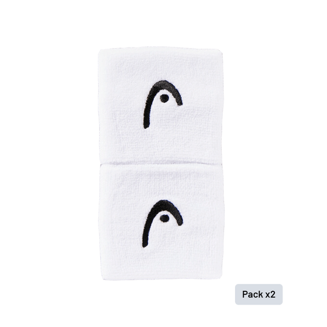 Kurzkopf-Armbänder, 2,5 Zoll (2er-Pack), Weiß
