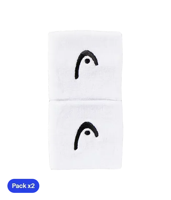 Bracelets courts Head Blanc (Pack x2)