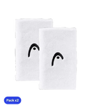 Muñequeras Largas HEAD Blanco (Pack x2)