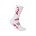 Meias Nox Série Pro Branco/Vermelho