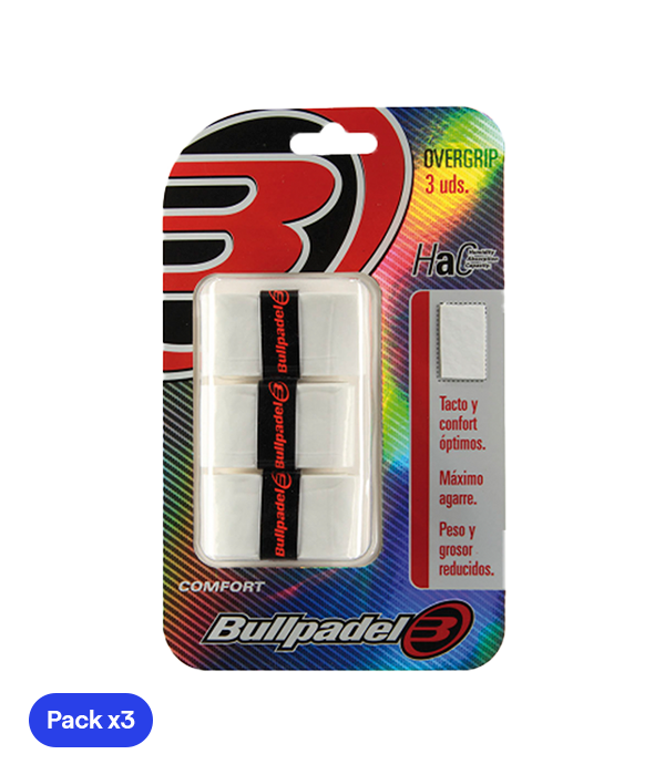 Overgrips BullPadel GB-1200 White (Pacchetto X3)