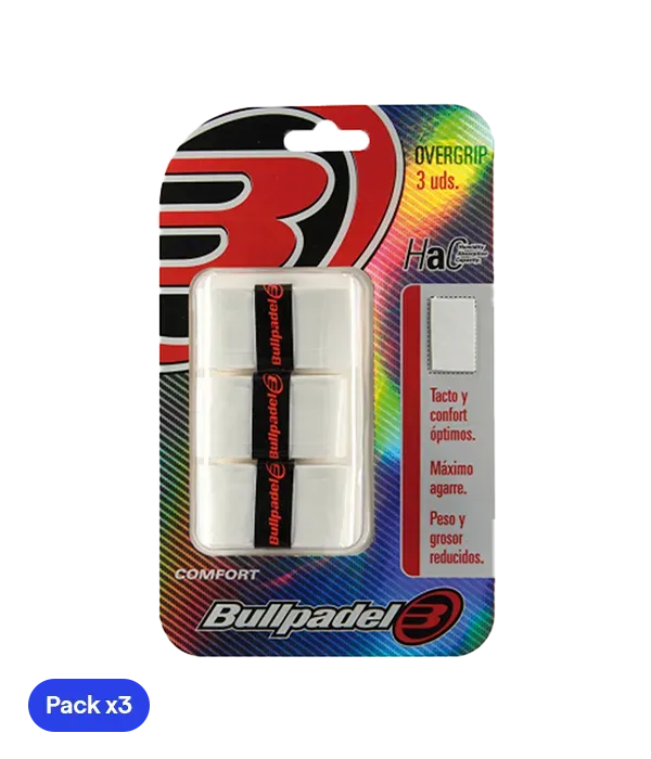 Overgrips Bullpadel GB1200 Comfort White (Pack x3)