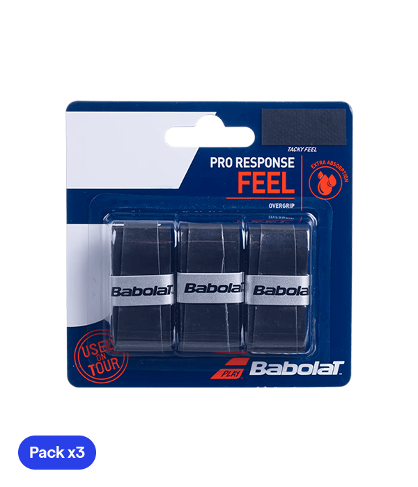 Babolat Pro Response Overgrip (Pack x 3) Black