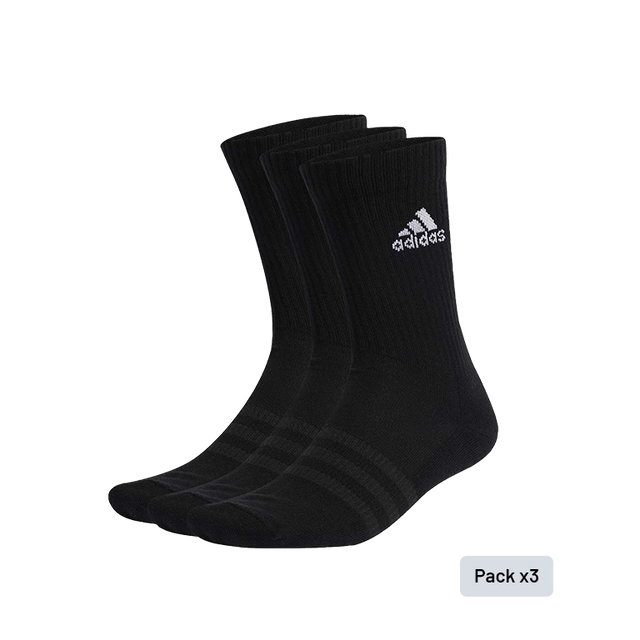 Calcetines Adidas Clásicos Negro (x3)