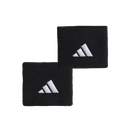 Muñequeras Adidas Cortas Negro (Pack x2)