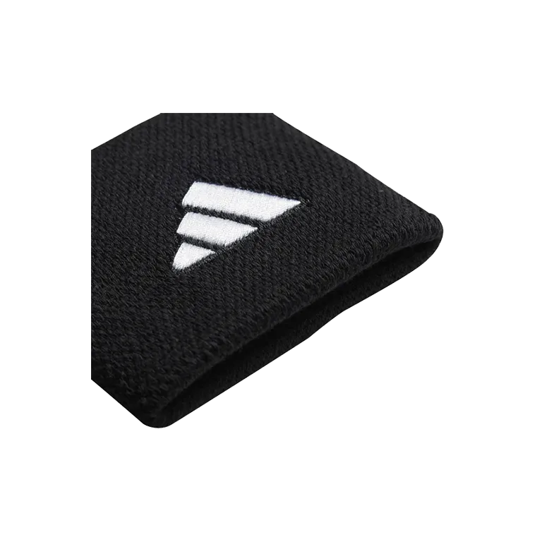 Muñequeras Adidas Cortas Negro (Pack x2)