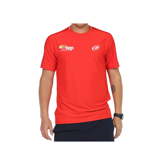 Camiseta Bullpadel Exudo FEP 2022 Roja