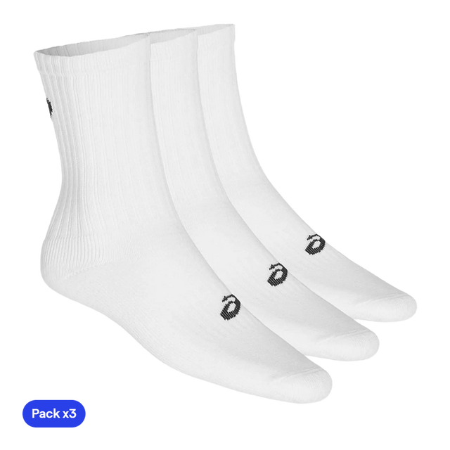 Chaussettes Asics Équipage Blanc (Pack x3) 2026