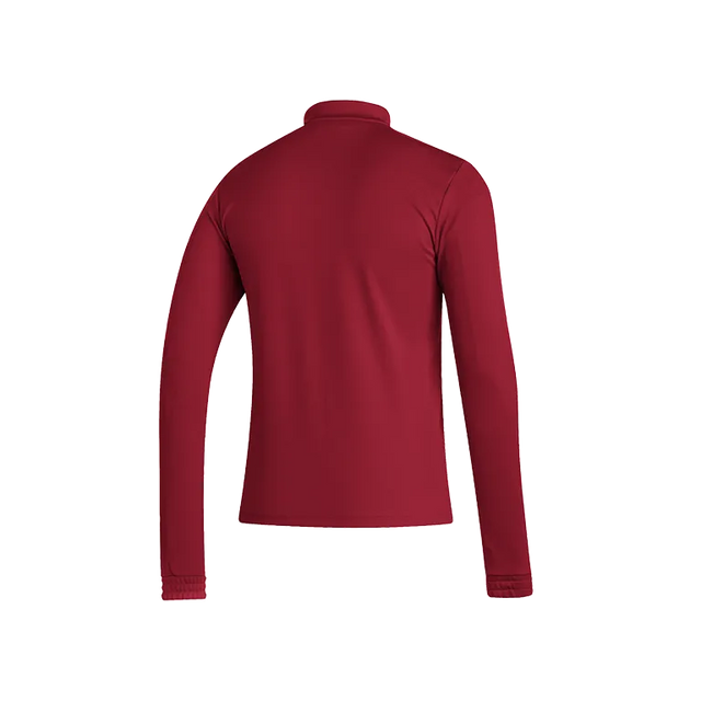 Sudadera Adidas media cremallera roja