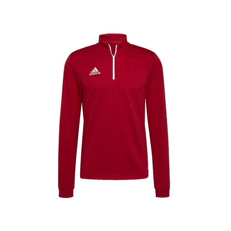 Sudadera Adidas media cremallera roja