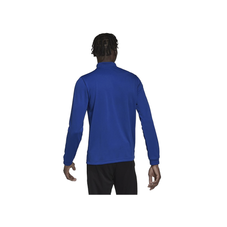 Adidas Sweatshirt mit halbem Reißverschluss. Blau