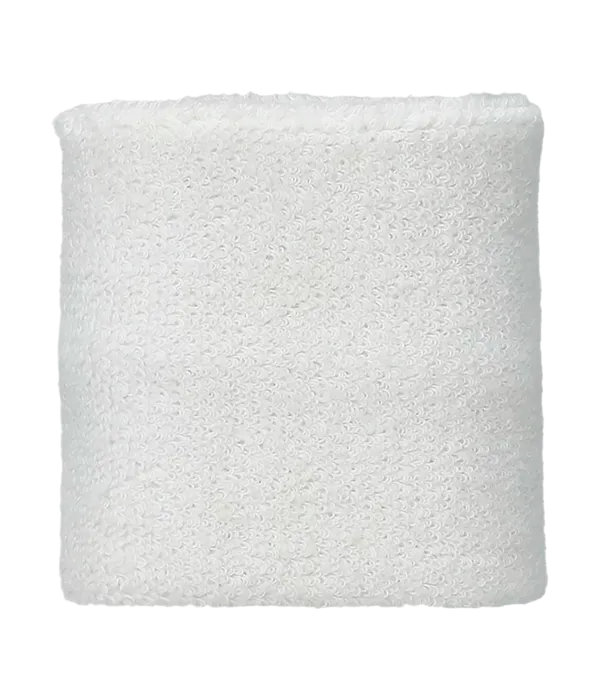 Muñequeras Asics Cortas Blancas (Pack x2) 2025