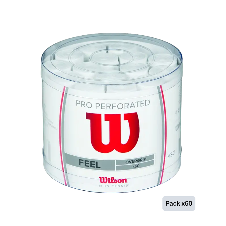 Box of 60 Wilson Padel White Pro Overgrips
