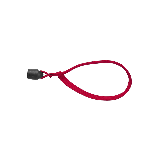 Wilson-Lanyard mit rotem, doppelt geflochtenem Gurtband