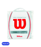 Overgrips Wilson Pro Sensation Lisos Blanco (Pack x12)