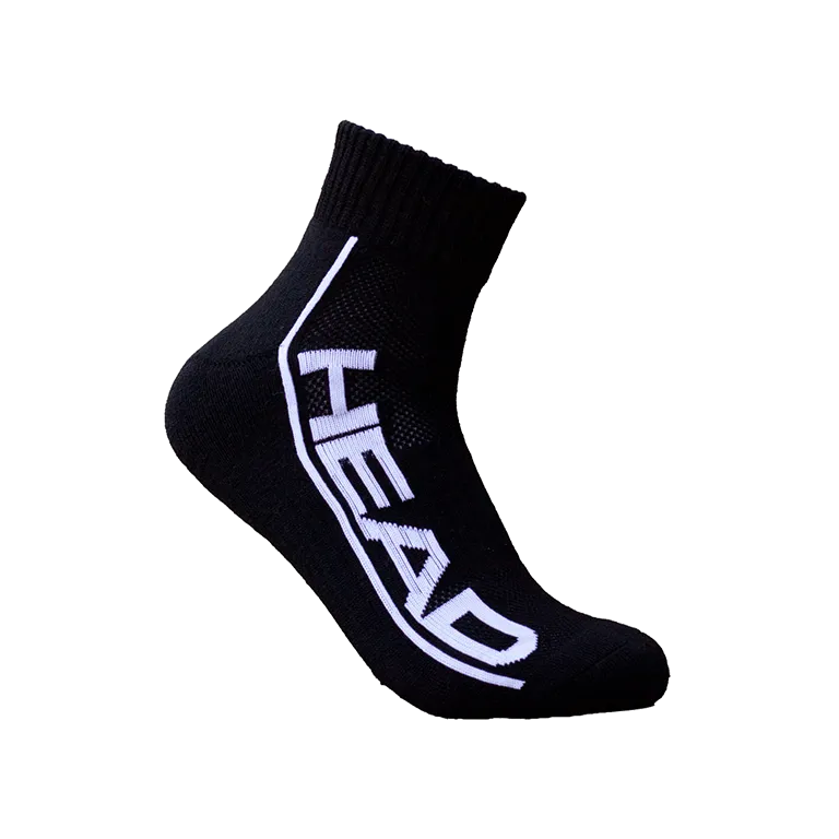 Socks Head Performance Quarter Black (Pack x2)