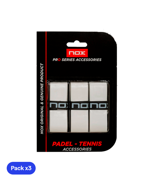 Overgrips NOX Pro Liso Blanco (Pack x3)