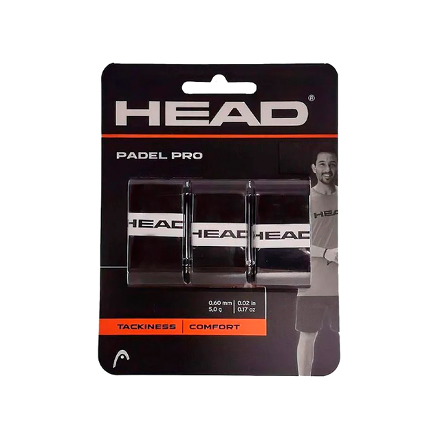 Overgrip Head Padel Pro (Pack x 3) Black