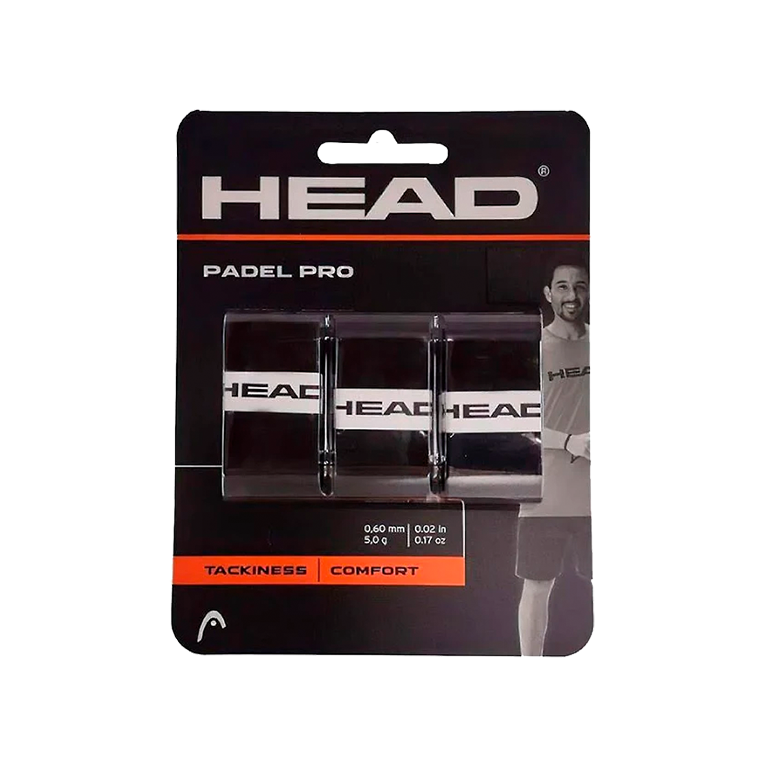Overgrip Head Padel Pro 3 Pack azul, grosor 0,6 - Zona de Padel