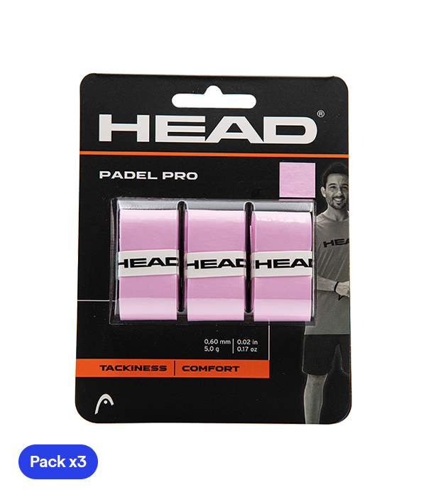 Overgrips HEAD Padel Pro Rosa (Pack x3)